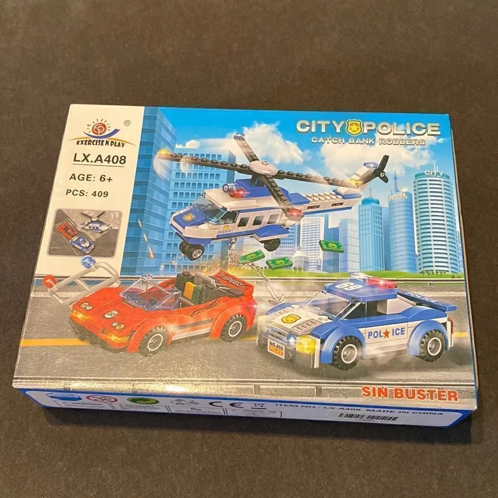 Kids City Police Building Blocks 409 pieces NWT